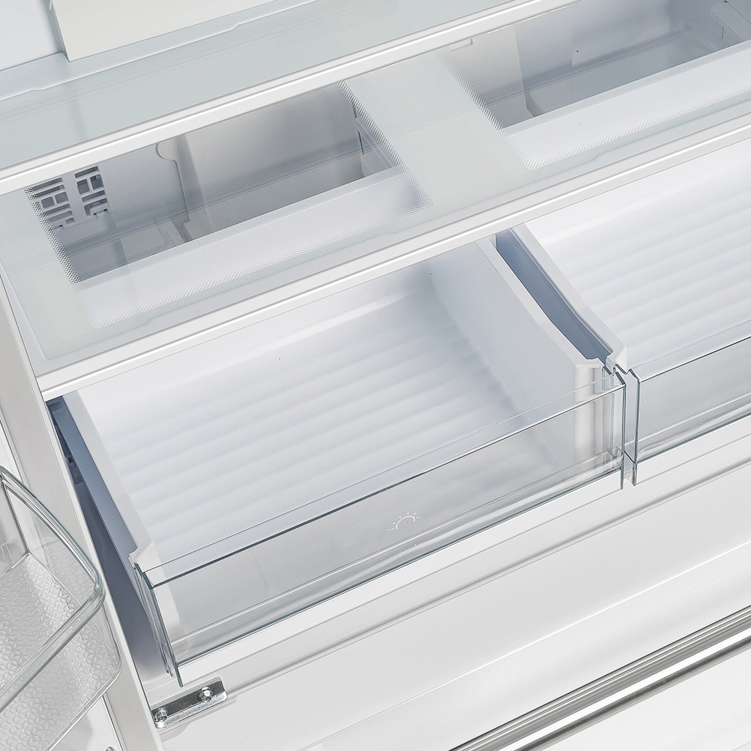 Forno Moena 36" 19.2 Cu.Ft. White Counter-Depth French Door Refrigerator with Ice Maker - FFRBI1820-36WHT