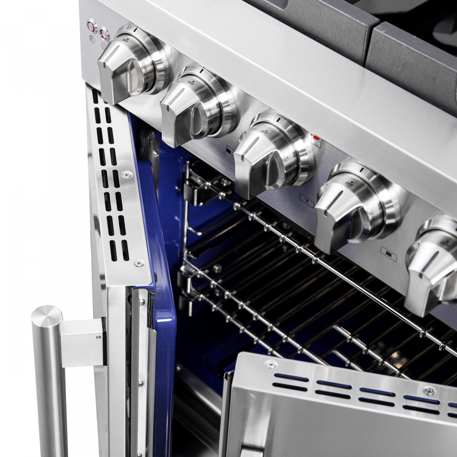 Forno Capriasca 30" Stainless Steel French Door Freestanding Gas Range with Air Fry (4.32 Cu. Ft.) - FFSGS6460-30