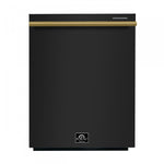Forno Premium Black Kitchen Package with Range, Bottom Freezer Refrigerator and Dishwasher - FBDL-007-02CA