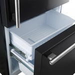 Forno Milano 31" Black Bottom Freezer Refrigerator with Right Swing Door (17.2 Cu. Ft.) - FFFFD1785-31BLK
