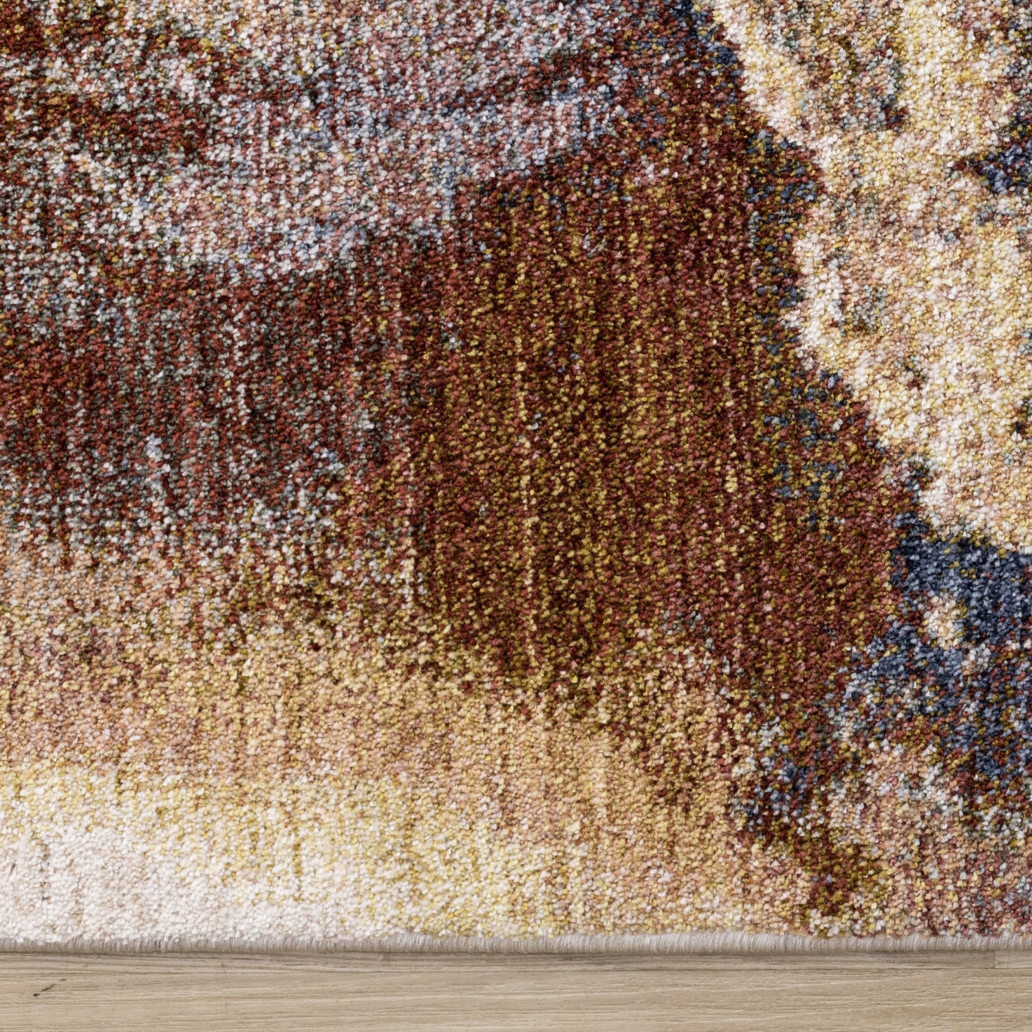 Micah Modern Galaxy Area Rug - 5' X 8' - Cream/Grey/Blue