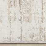 Sterling Modern Teardrop Area Rug - Brown Cream - 5' X 8'