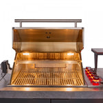 Forno Rimini Gray Countertop Outdoor Kitchen with 30" 62,600 BTU BBQ and Beverage Centre - FODKT2544BLK