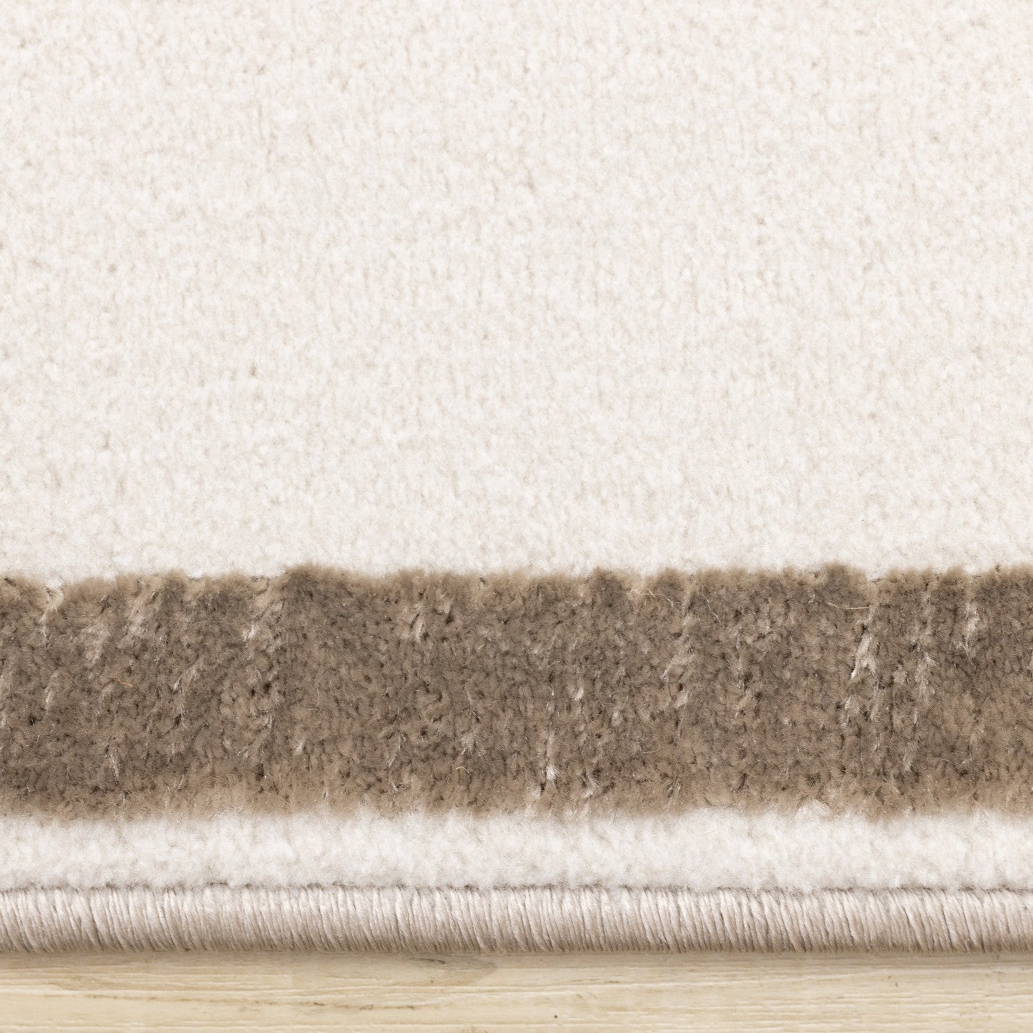 Logan Modern Area Rug - Brown Cream - 5' X 8'