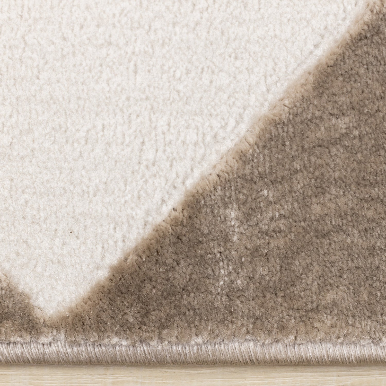 Logan Modern Diamonds Area Rug - Brown Cream - 5' X 8'