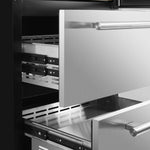 Forno Celano 30" Stainless Steel 150 Bottle Dual Zone Wine Cellar with Two Beverage Drawers (21.3 Cu. Ft.) - FWCDR6697-30S