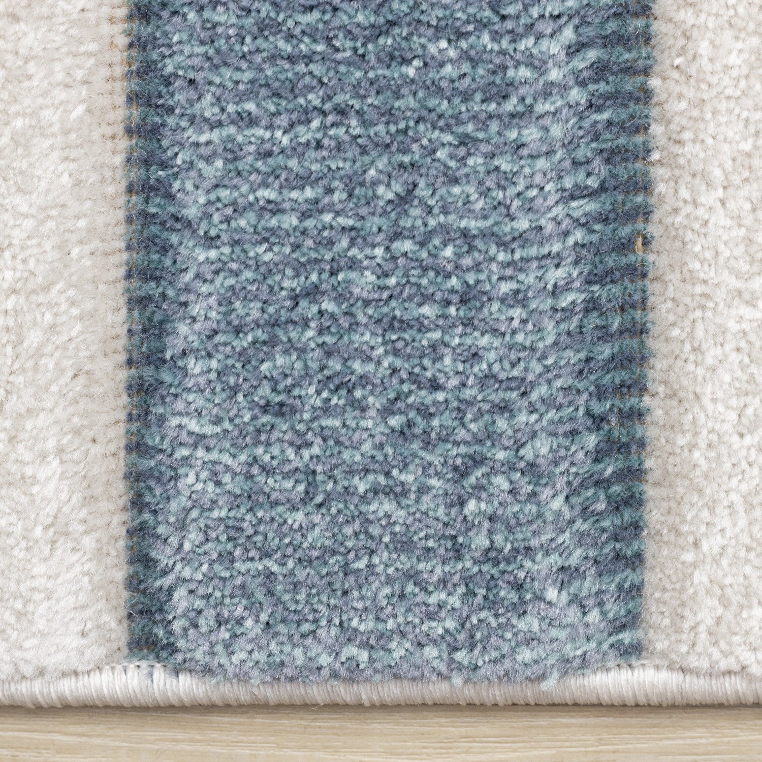 Finley Modern Geometric Area Rug - 5' X 8' - Blue/White