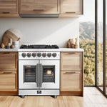 Forno Massimo Stainless Steel French Door Dual Fuel Range with True Convection (4.32 Cu. Ft.) - FFSGS6325-30