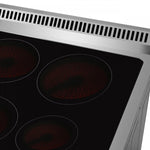 Forno Galiano 36" Stainless Steel French Door Electric Range with True Convection and Air Fry (5.36 Cu. Ft.) - FFSEL6917-36