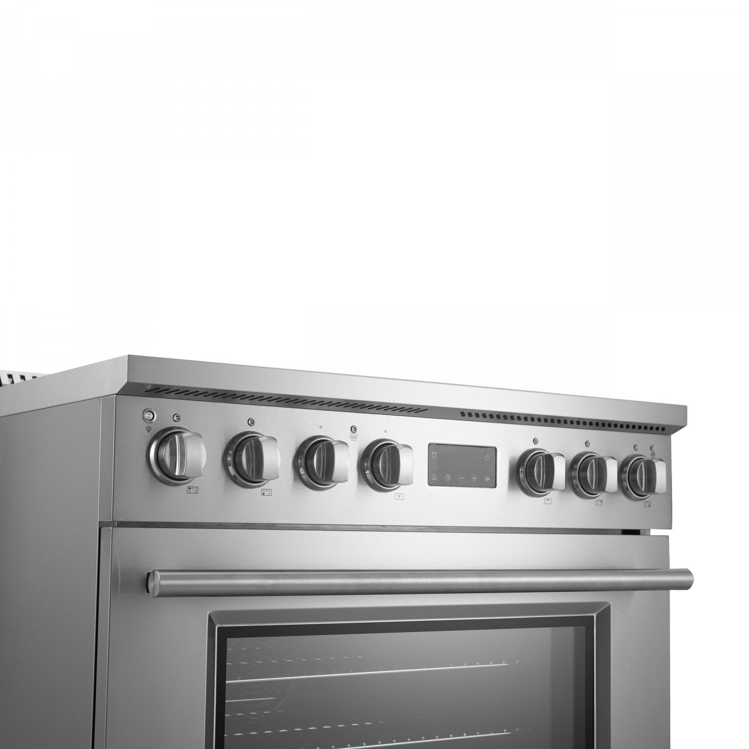 Forno Torino Stainless Steel 36" True Convection Induction Range with Air Fry and Air Sous Vide (5.36 Cu. Ft.) - FFSIN0936-36