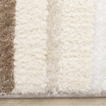 Sasha Soft Modern Lines Area Rug - Cream - 5' X 8'