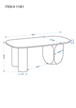 Isolde Coffee Table - Walnut/Off-White