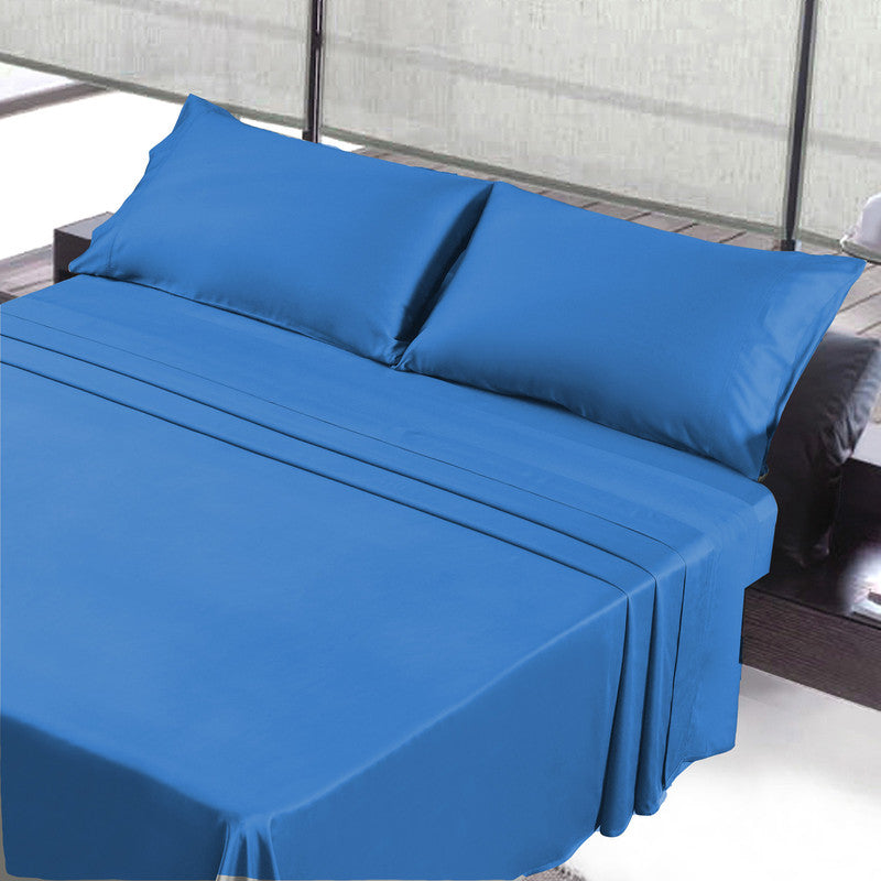 Tokat Egyptian Cotton Queen Sheet Set True Navy Leon's.ca