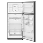 Whirlpool 28.5" 16.0 Cu. Ft. Fingerprint-Resistant Stainless Steel Top Freezer Refrigerator – WRTX3316TZ