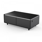 Forno Tavolo Smart Coffee Table With Dual Refrigerator Drawers - Black - FCTFR7006-51BLK