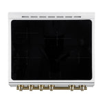 Forno Leonardo White Slide-in Induction Range (5.0 Cu. Ft.) - FFSIN0982-30WHT