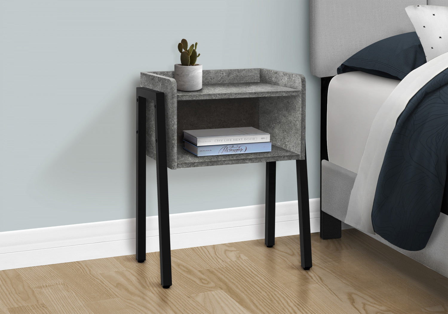 Jora Side Table - Grey Stone