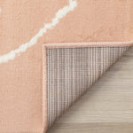 Kids Playing Board Area Rug - Pink Cream - 5' X 8'