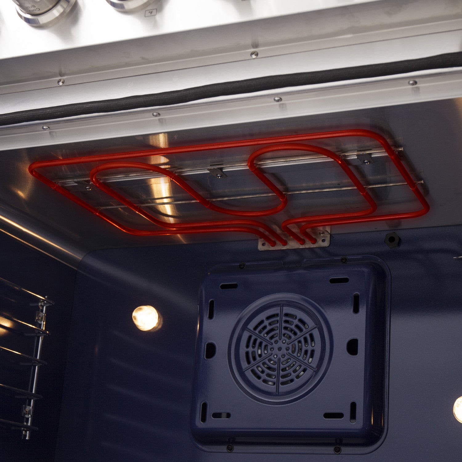 Forno Massimo 36" Stainless Steel French Door Electric Range with True Convection and Air Fry (5.36 Cu. Ft) - FFSEL6955-36