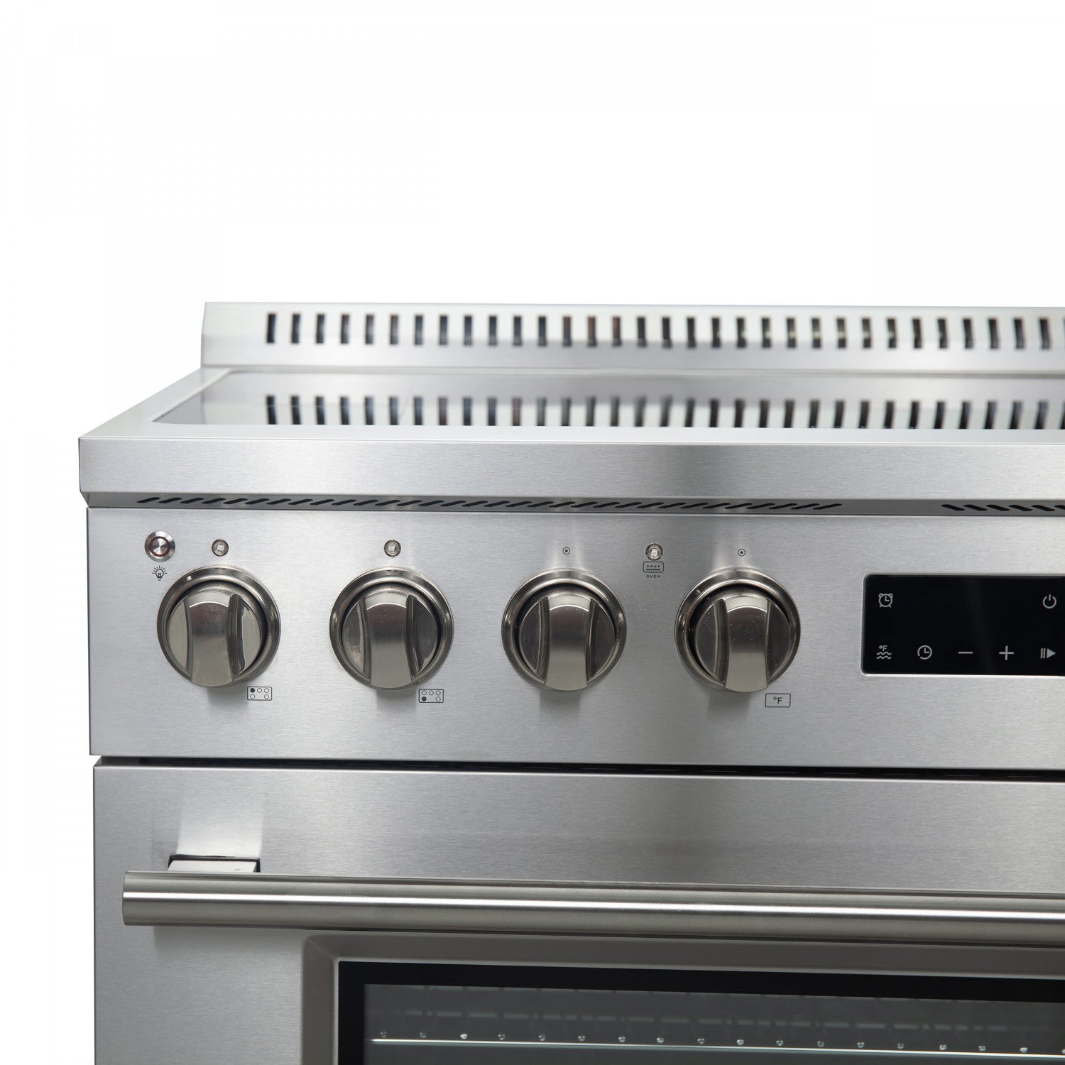 Forno Torino Stainless Steel 36" True Convection Induction Range with Air Fry and Air Sous Vide (5.36 Cu. Ft.) - FFSIN0936-36