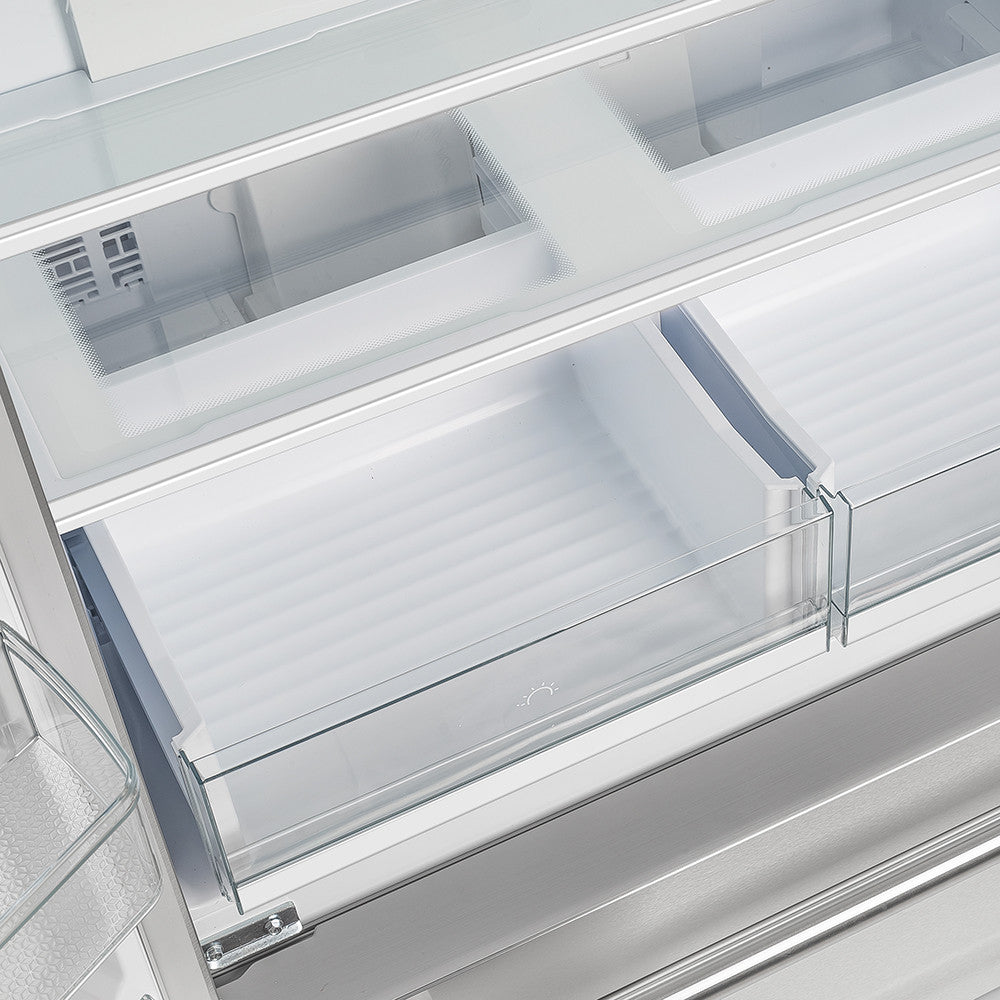 Forno Moena 40" 19.2 Cu.Ft. Stainless Steel Built-In French Door Refrigerator with Ice Maker - FFRBI1820-40SG