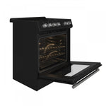 Forno Leonardo Black Slide-in Electric Range (5.0 Cu. Ft.) - FFSEL6022-30BLK