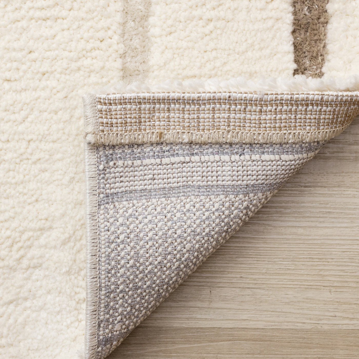 Sasha Soft Modern Lines Area Rug - Cream - 5' X 8'