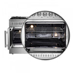 Forno Galiano 48" Stainless Steel French Door Freestanding Dual Fuel Double Oven Range (6.58 Cu. Ft.) - FFSGS6356-48