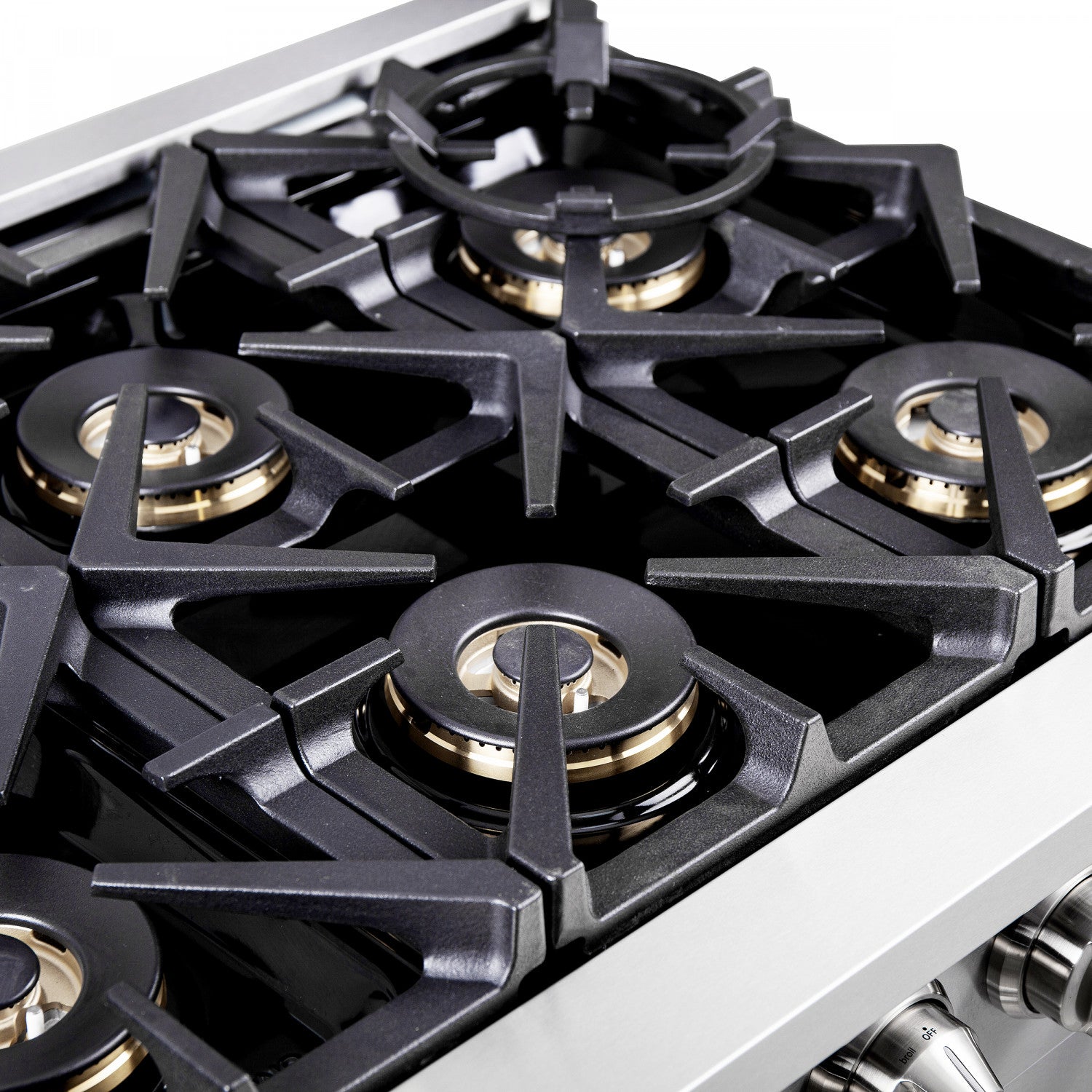 Forno Capriasca 36" Stainless Steel French Door Freestanding Gas Range with Air Fry (5.36 Cu. Ft.) - FFSGS6460-36