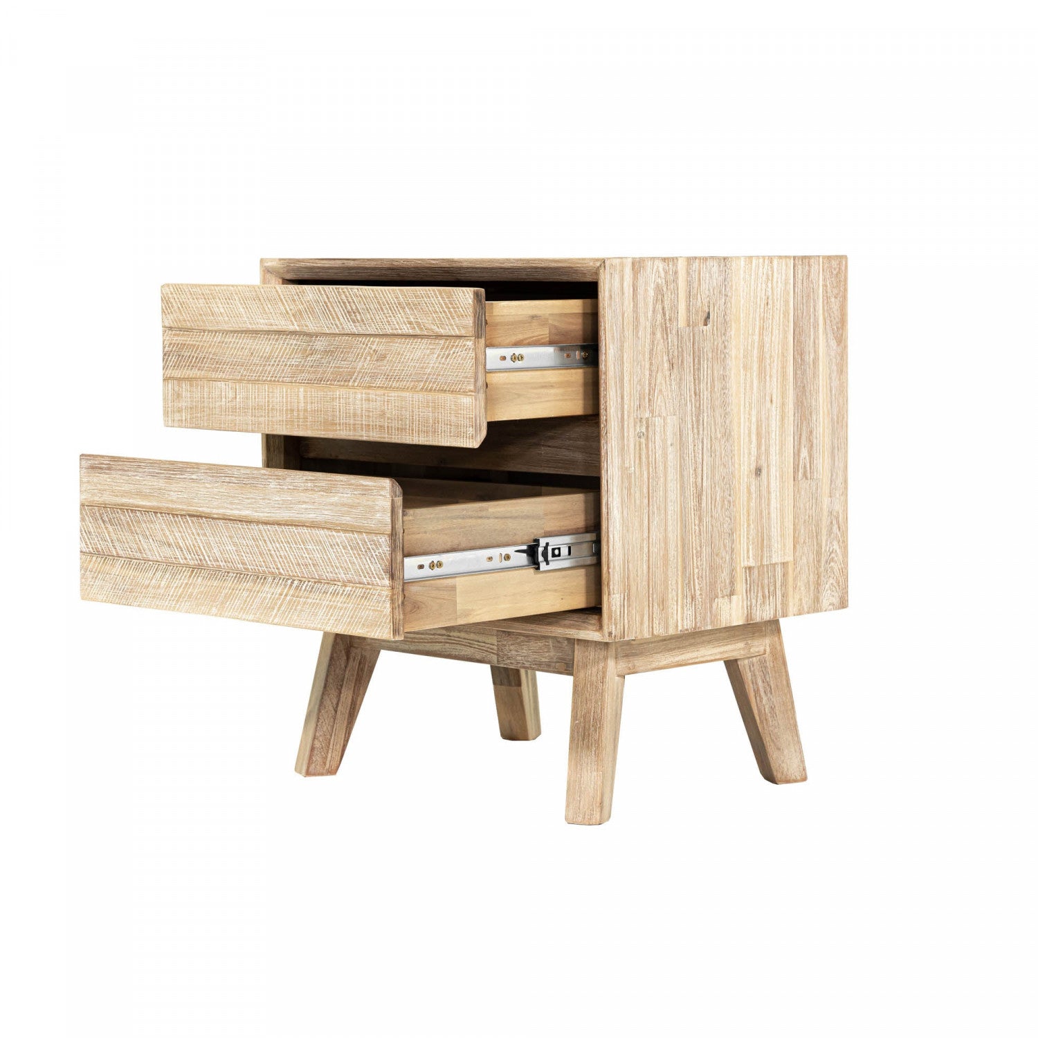 Abenra 2 Drawer Night Table - Light Driftwood