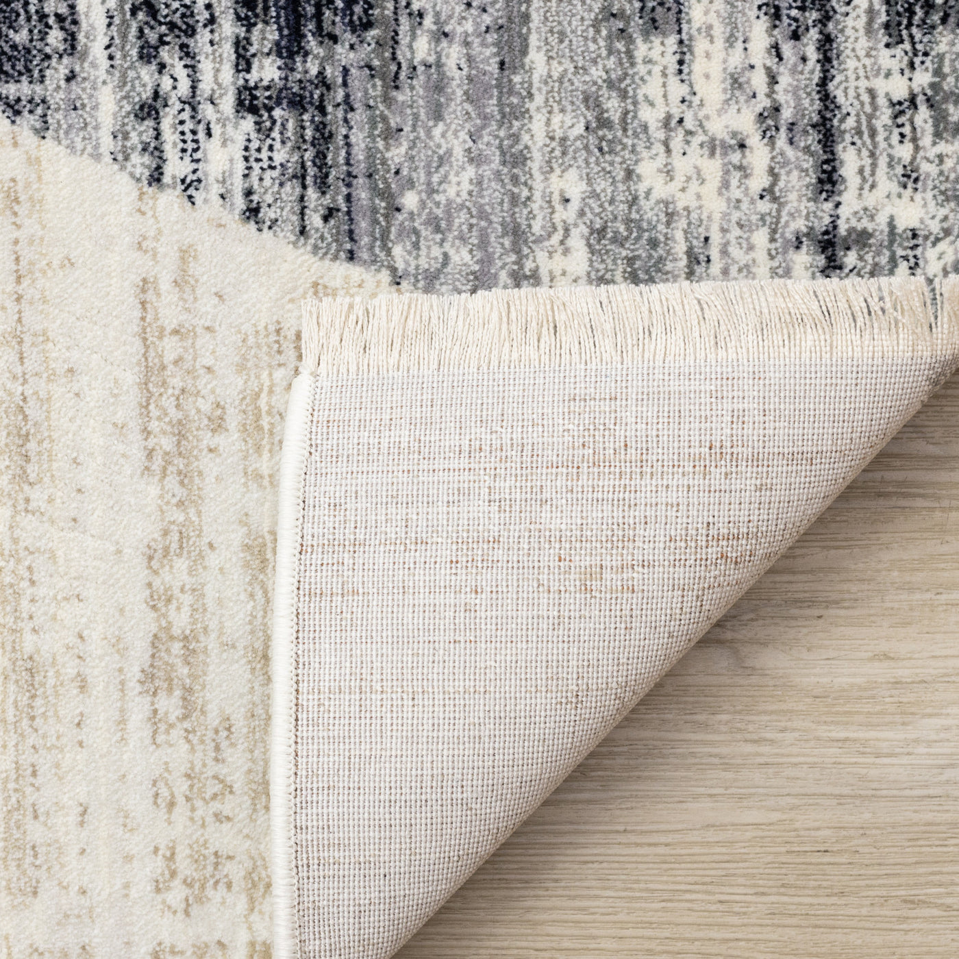 Sterling Modern Teardrop Area Rug - Brown Cream - 5' X 8'
