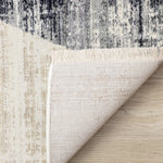 Sterling Modern Teardrop Area Rug - Brown Cream - 5' X 8'