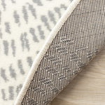 Kids Teddy Bear Area Rug - Cream Grey - 5' X 5' Round