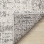Elise Modern Geometric Area Rug - Grey Black White - 5' X 8'