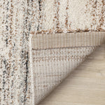 Marquee Soft Contemporary Area Rug - Cream Rust - 5' X 8'