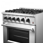 Forno Marco 30" Stainless Steel Dual Fuel Range with True Convection (4.32 Cu. Ft.) - FFSGS6197-30