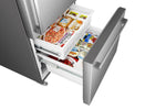 Hisense 31.5" 22.3 Cu. Ft. Stainless Steel Bottom-Freezer Refrigerator - RB22A2FSE