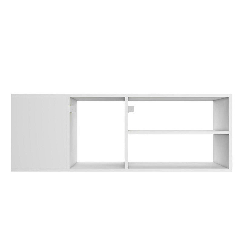 Kenfig Floating Entertainment Centre - White/Stamp/Yellow