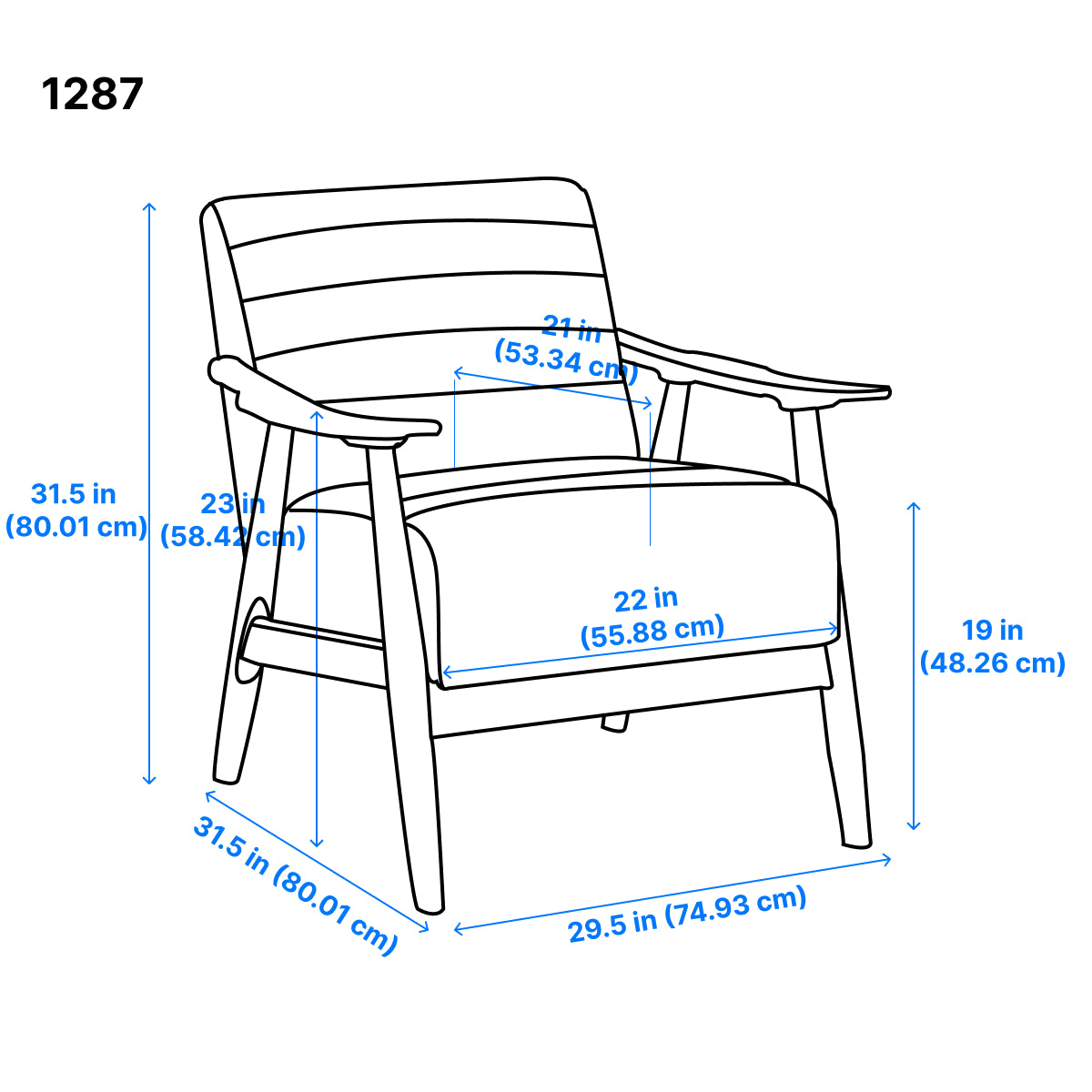 Medici Accent Chair - Grey