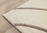Palace Modern Curves Area Rug - 5' X 8' - Cream/Taupe