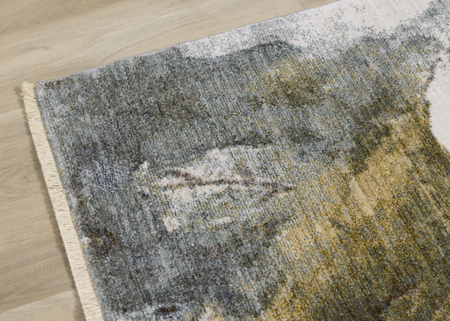 Macie Contemporary Floral Bloom Area Rug - Yellow White Green - 8' X 11'