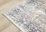 Elegant Traditional Area Rug - Grey Brown - 7' X 10'