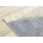 Recycled Polyester Modern Teardrop Area Rug - Blue Grey - 5' X 8'