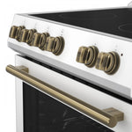 Forno Leonardo White Slide-In Electric Range (5.0 Cu. Ft.) - FFSEL6022-30WHT