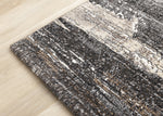 Allure Modern Dark Area Rug - Black Brown - 5' X 8'