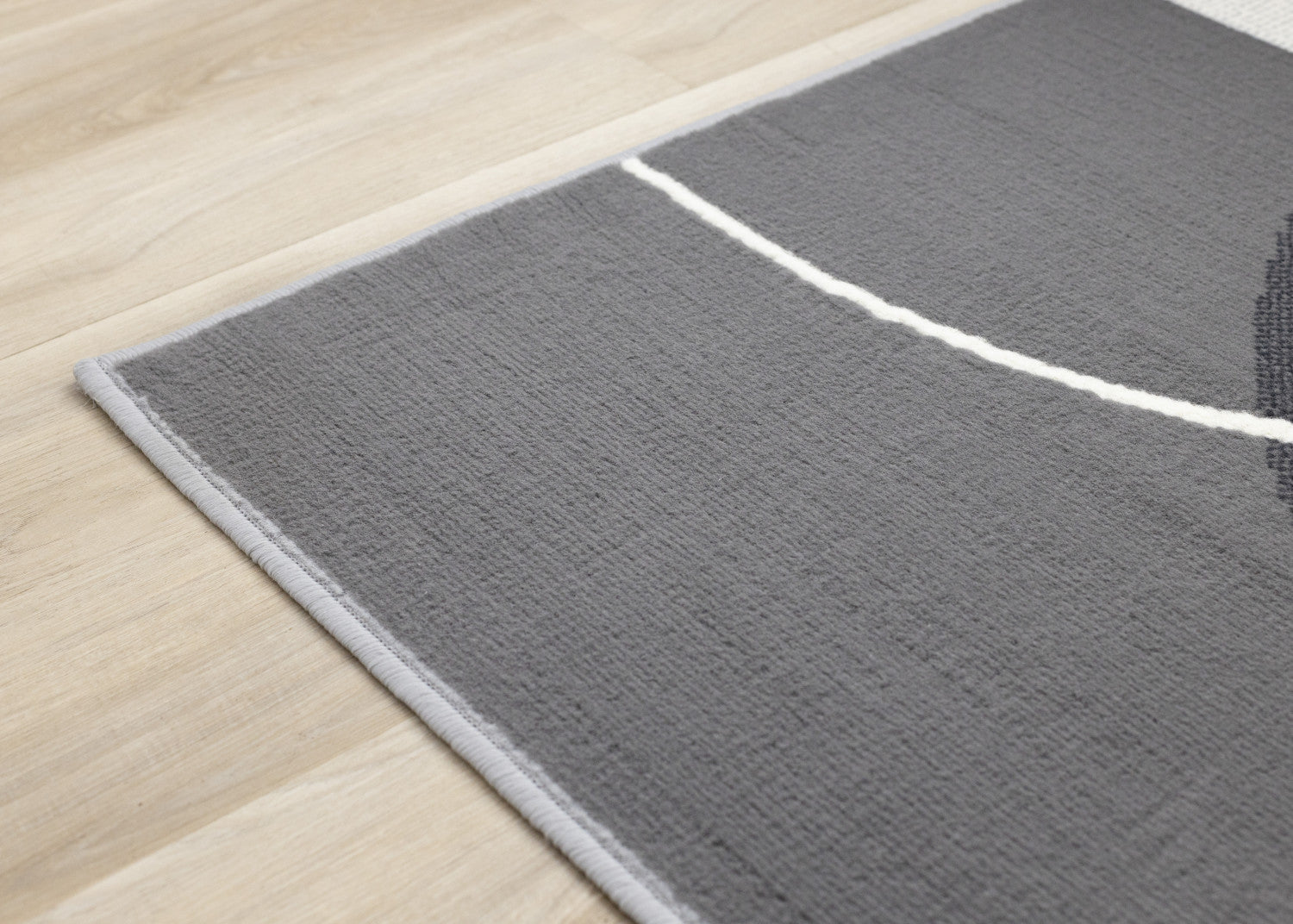 Functional Contemporary Area Rug - 8' X 11' - Grey