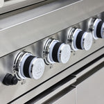 Forno Bulnes Black Countertop Outdoor Kitchen with 40" 84,000 BTU BBQ and Beverage Centre - FODKT2520BLK