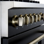 Forno Giovanni 30" Black Freestanding Gas Range (4.32 Cu. Ft.) - FFSGS6274-30BLK