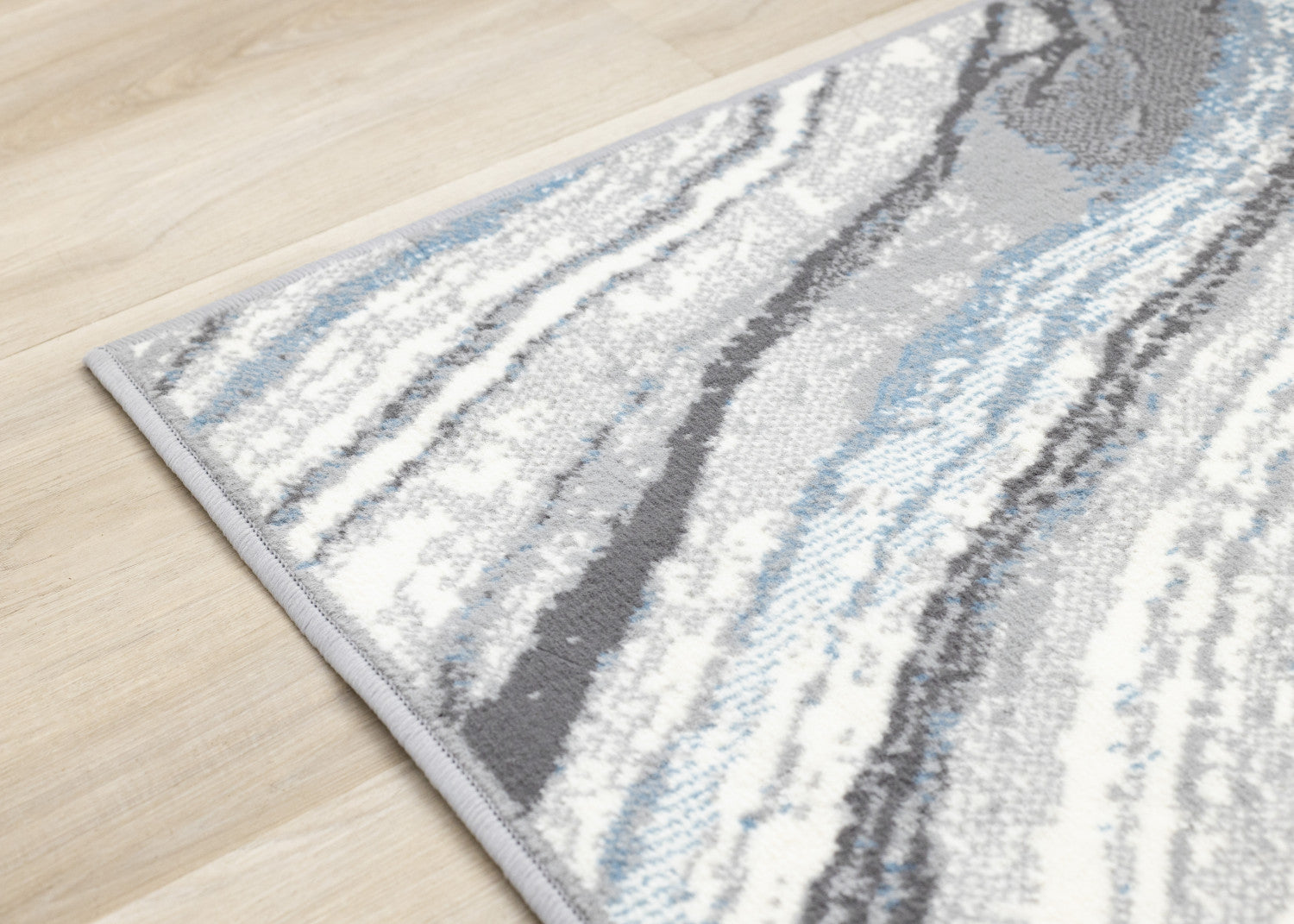 Functional Modern Area Rug - 7' X 10' - Blue/Grey