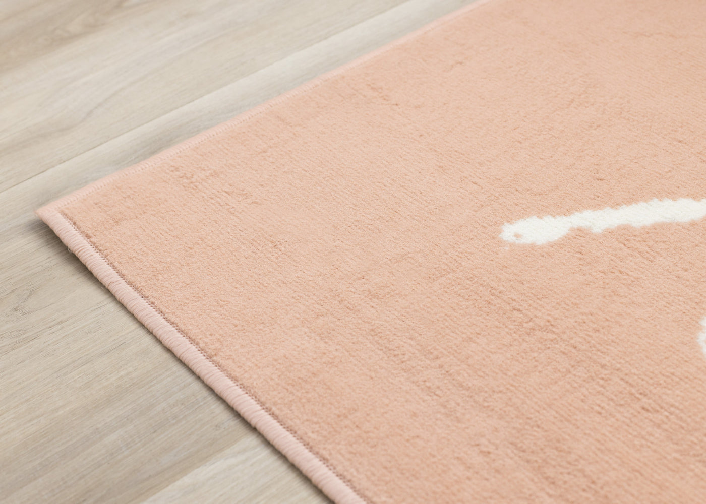 Kids Playing Board Area Rug - Pink Cream - 5' X 8'